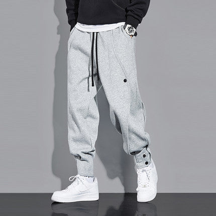New Breasted Ankle Banded Slacks Men's Pants
