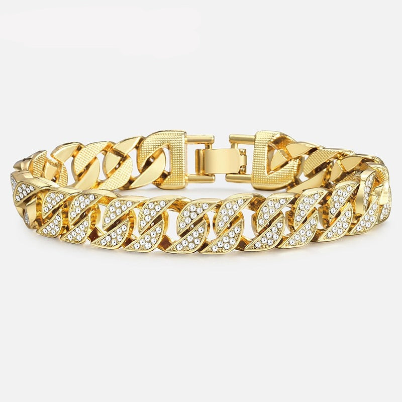 Miami Gold Curb Cuban Bracelet